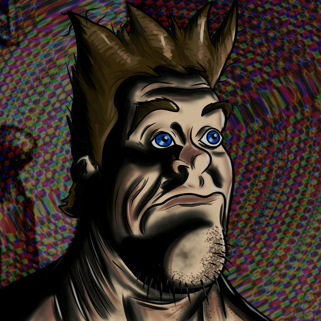 Ren and Stimpy Guy Waking Up Meme (OC)