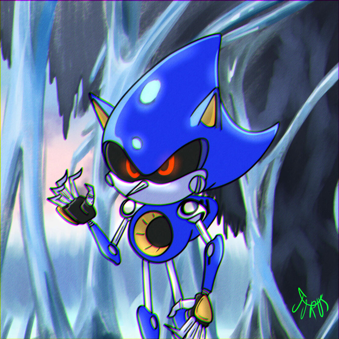Metal Sonic OVA Fan Art